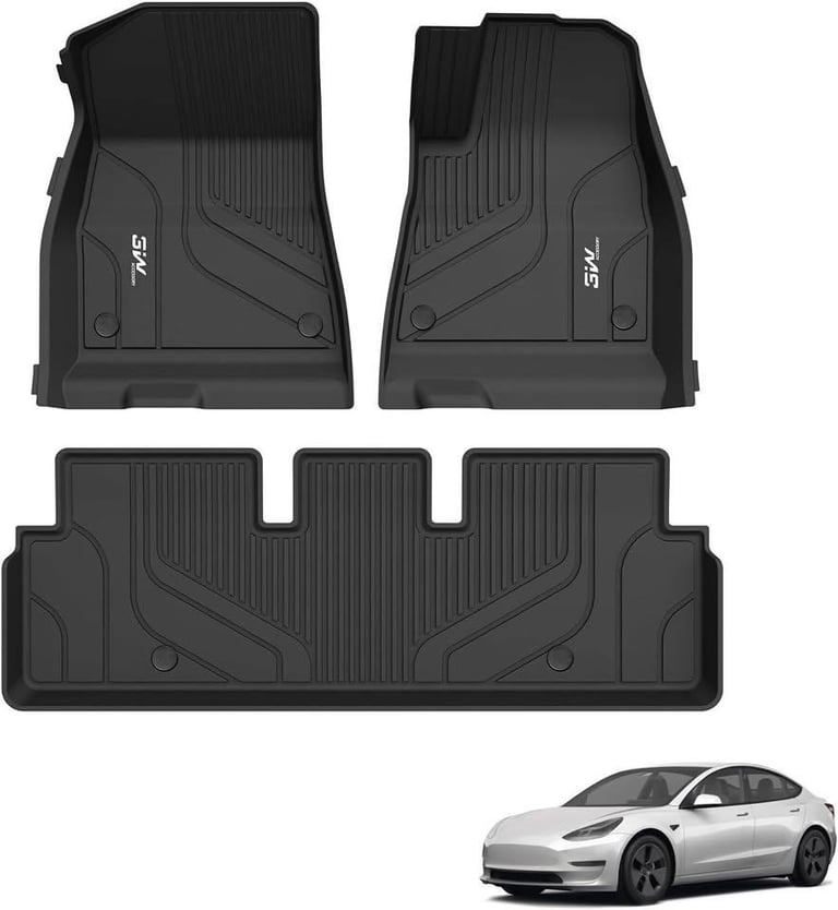 image for Tesla 3 2019 - 2024 interior floor mats by 3W