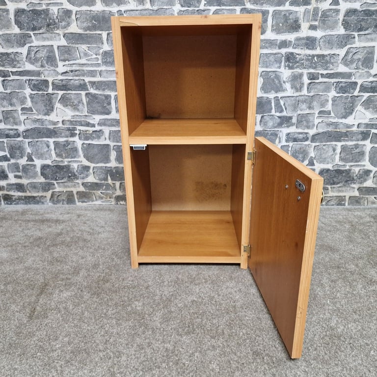 Small Wooden Cupboard with Storage – Veneer Damage