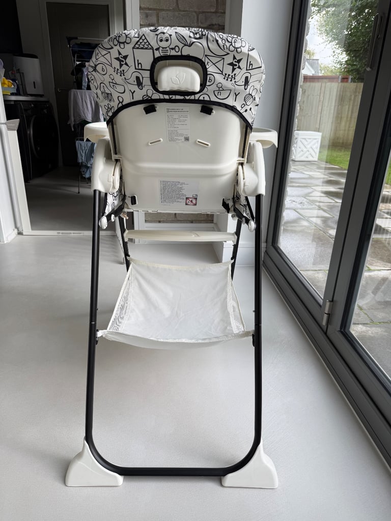Joie Mimzy Snacker Highchair Fast Folding, Alphabet Soup Pattern, 6 Month - 15Kg