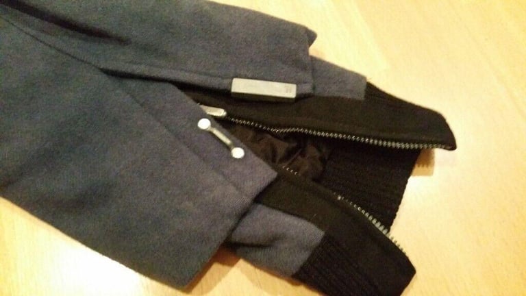  Rare Vintage 90's Designer BALENCIAGA PARIS Stylish Wool & Silk Warm Bomber Jacket. Size : 54 ( S )