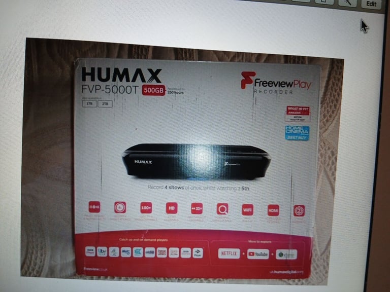 image for Freeview Humax t.v. recorder.