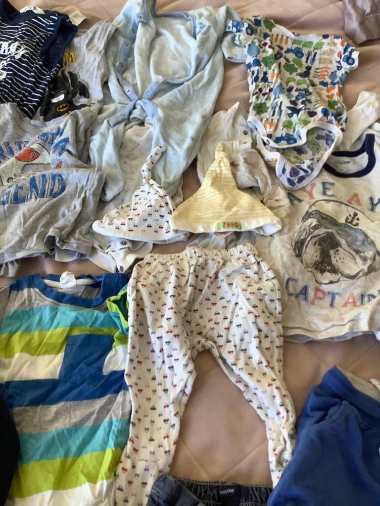 74 Items Baby Boy Clothes Bundle Age 0-3,3-6,6-9,9-12, 12-18 Months and 2 years