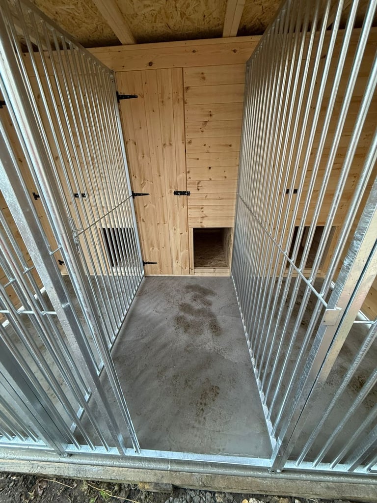 Dog kennel 3 bay