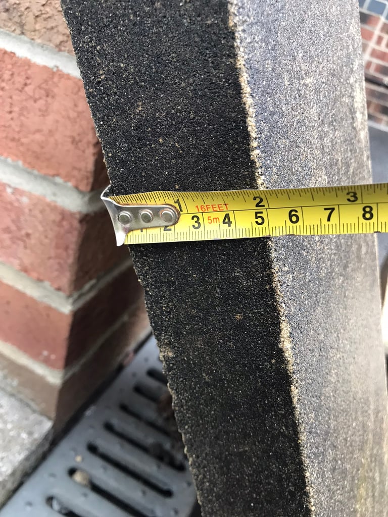 Sandstone twice weathered reclaimed coping stones