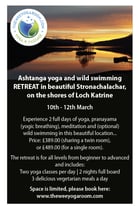 Yoga and wild swimming retreat at Loch Katrine!