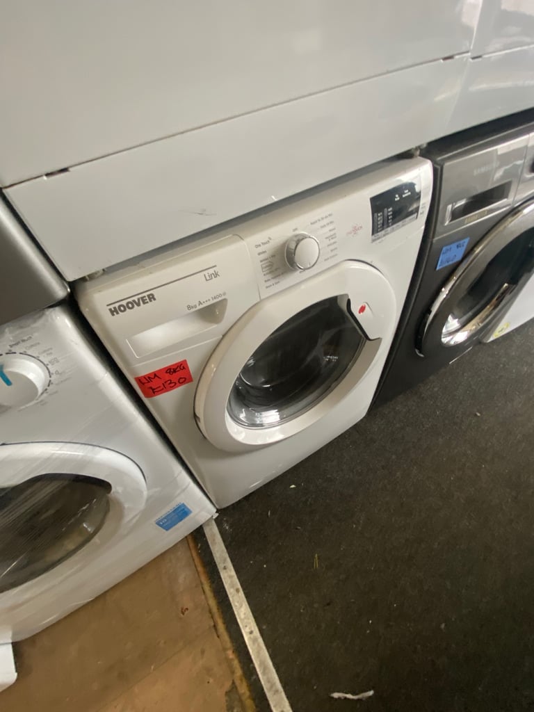 image for WHITE HOOVER 8KG CAPACITY WASHING MACHINE 