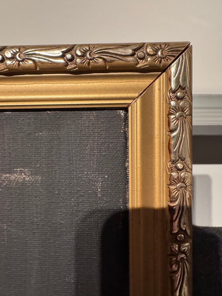 'Red Roses' Oil Painting by Artist Martney including Gilt frame