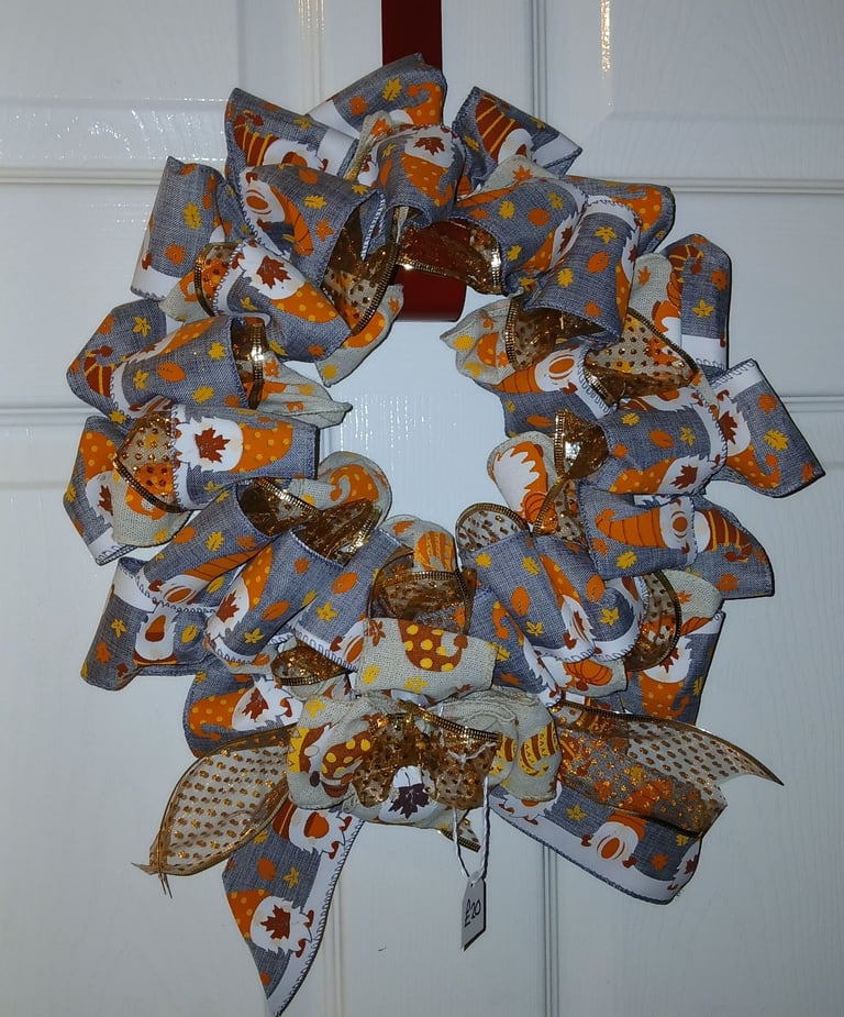 image for Christmas Autumn Gonk wreath - handmade