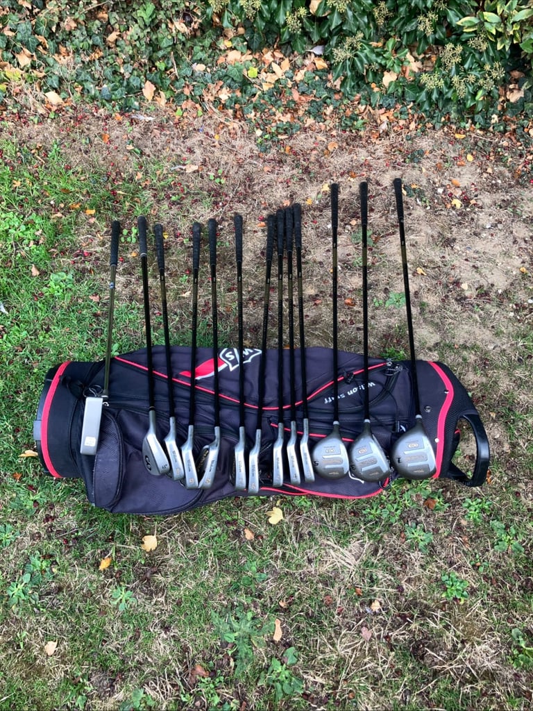 Men’s Golf Clubs Wilson Left Handed Driver 3-5 Wood 3-9 Iron Sw Pw Ping Putter