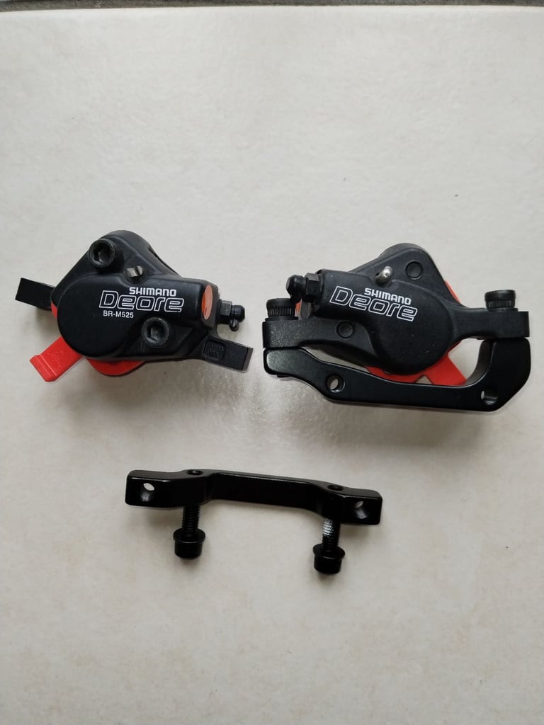 image for Shimano Deore BR M 525 disc brake calipers. 