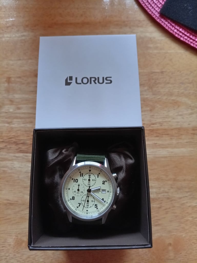 image for Lorus chronograph dial watch