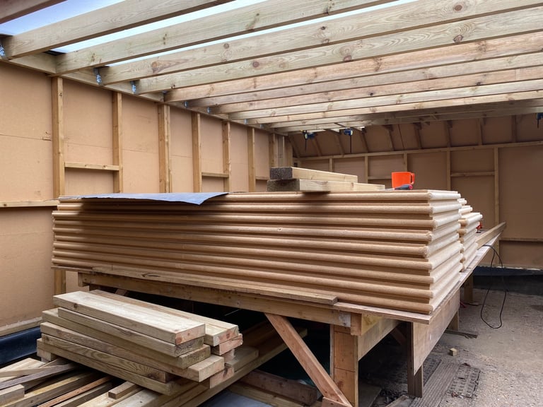 Pavatex / Steico wood fibre insulation / 2 x rigid and 3 x flexible