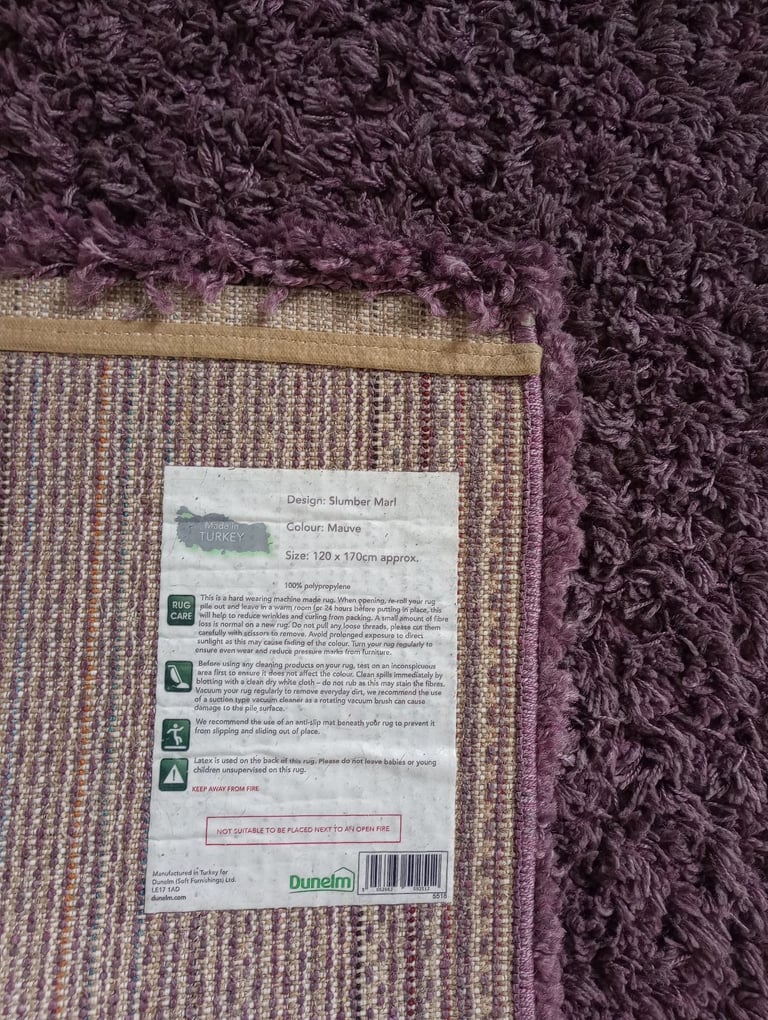 Dunelm rug 120cm by 270cm