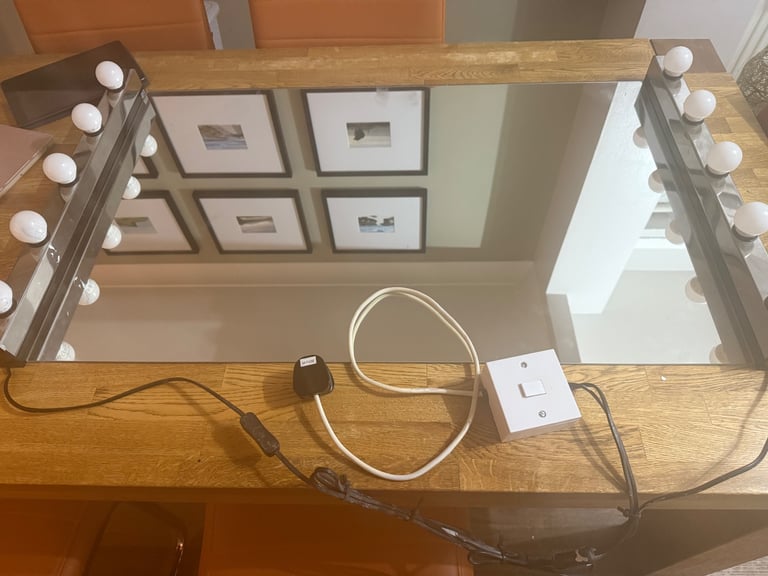 IKEA mirror and lights