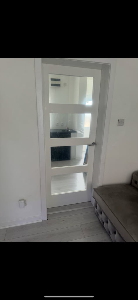 image for 4 panel white primmed glazed door 