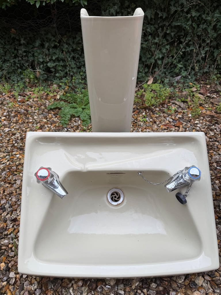 Avocado toilet and sink