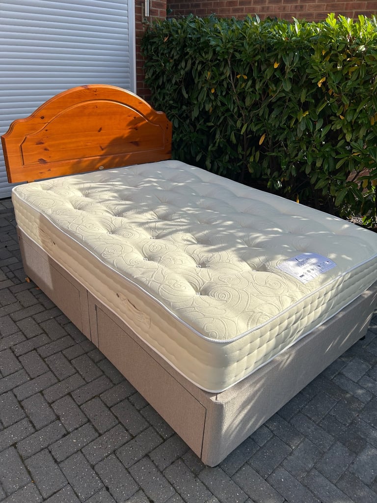 double bed with storage