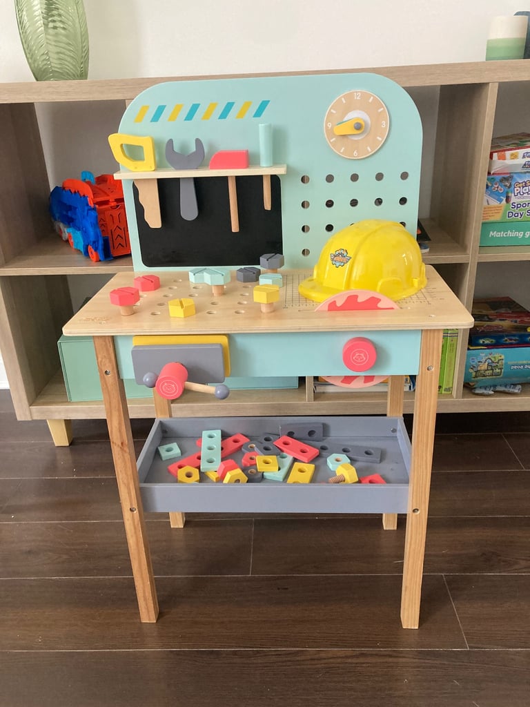 image for Owl & Fox Kids Wooden Tool Bench 