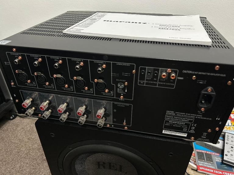 Marantz MM7055 Power Amplifier 5 channel RCA or Balanced XLR 140 wpc at 8 ohms