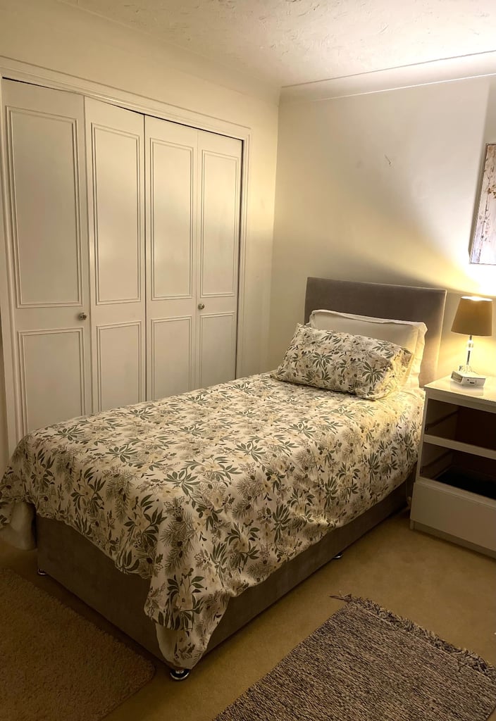 Pair of Matching single 3 foot, beds. Grey with storage drawers 