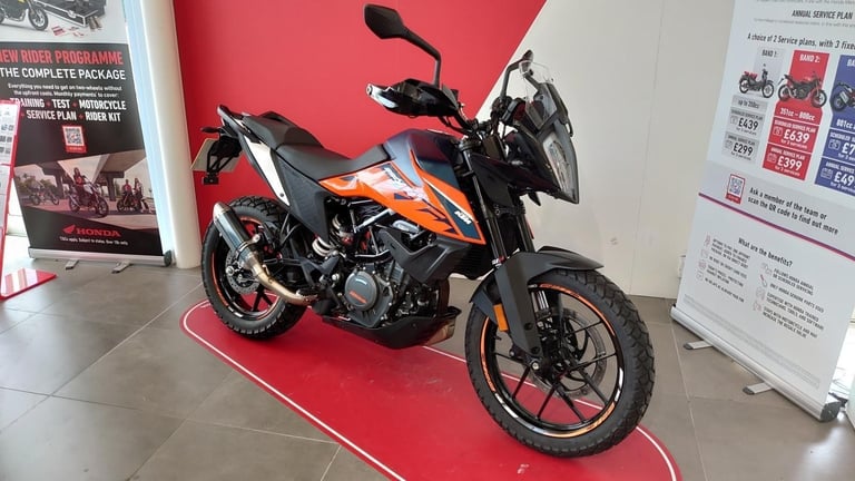 image for 2023 KTM 390 ADVENTURE BLUE METALLIC / ORANGE LOW MILES SUPER CLEAN