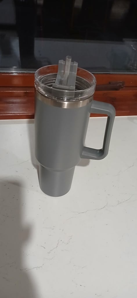 2 x Tumbler Cup Thermal Insulated 40oz 1200ml with Straws