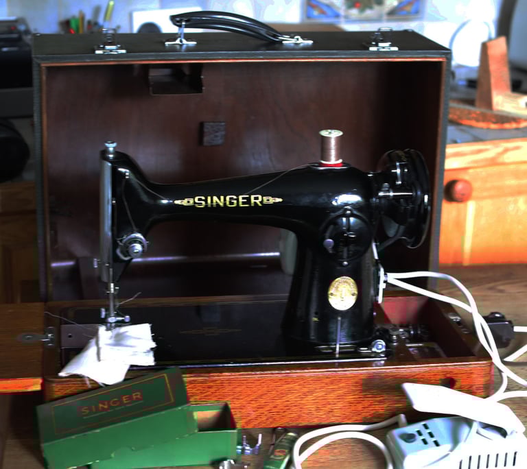 Vintage Singer sewing machine