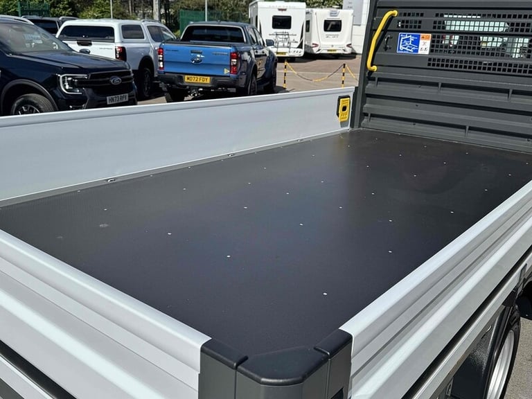  Ford Transit TDCI 130ps 350 DRW L4 Lwb 4.2 Metre Dropside with 12 Screen, A/C, Twin Rea Dropside...