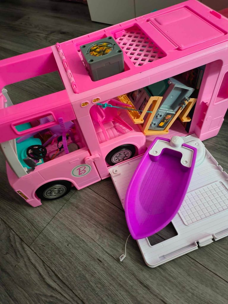image for Barbie bus with accessories thanks 