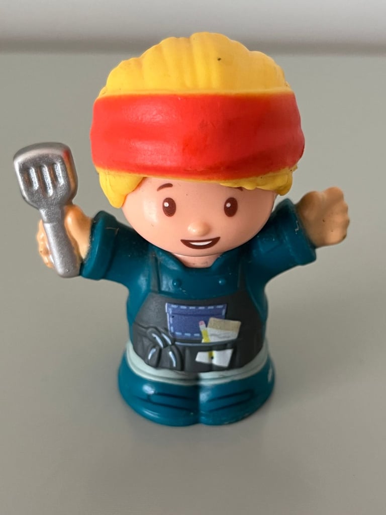 image for FISHER PRICE LITTLE PEOPLE SERVE IT UP FOOD TRUCK FEMALE CHEF FIGURE