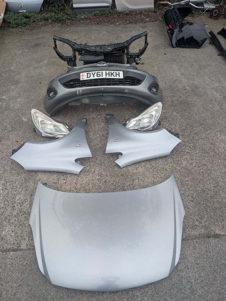 Corsa D facelift front end bonnet bumper headlight wing front panel rad pack 