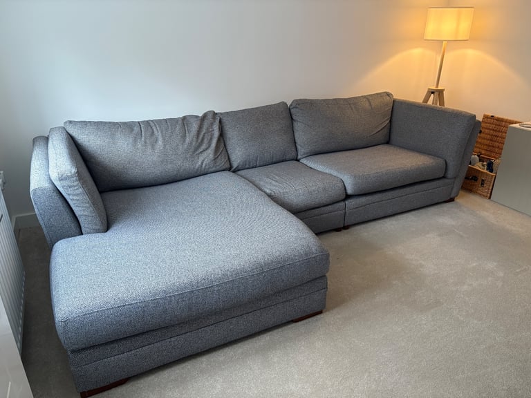 image for DFS Blue Corner Sofa - House Beautiful