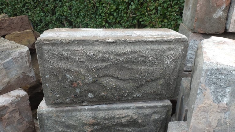 image for Rick faced concrete blocks (reclaimed)