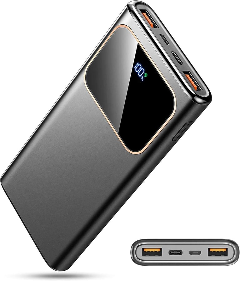 Power Bank Fast Charging 10000mAh, 22.5W Portable Charger USB C Input & Output