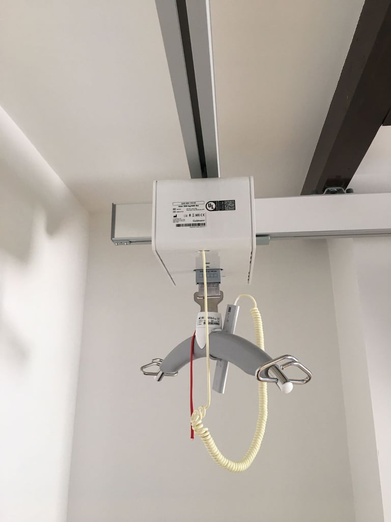 Guldmann GH3 disability Ceiling Hoists with Guldmann Rails