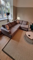 Grey right hand corner sofa