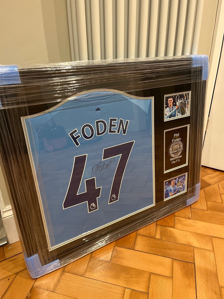 image for Phil Foden framed signed shirt