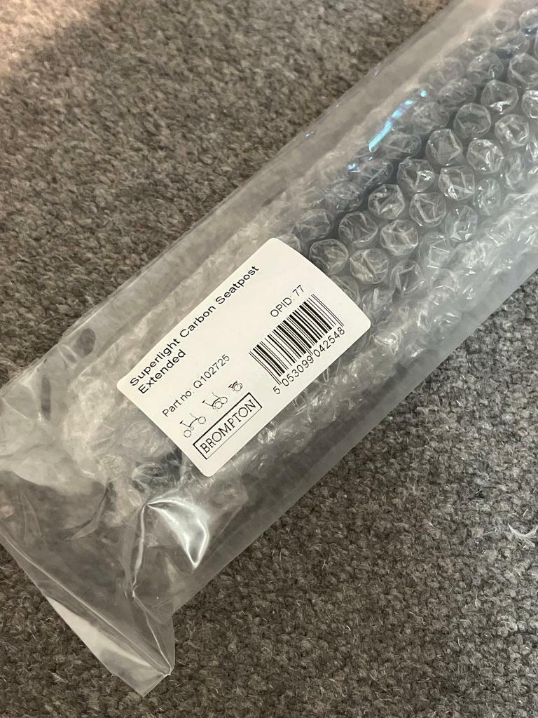 Brompton T line CARBON seatpost STD or EXT - FITS ALL BROMPTON BIKES