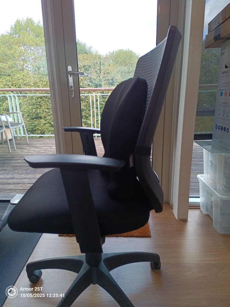 Home Office Desk (L-Shaped Glass Desk from John Lewis) for Sale - Collect from Faversham (Kent)