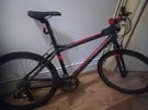 Carrera Parva Hybrid Bike colour BLACK/RED GOOD BIKE one break not working, Could do with some TLC
