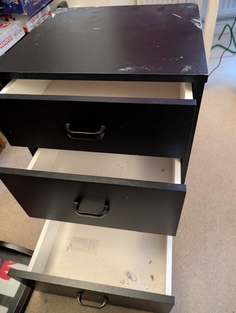 image for black Ikea office drawers 