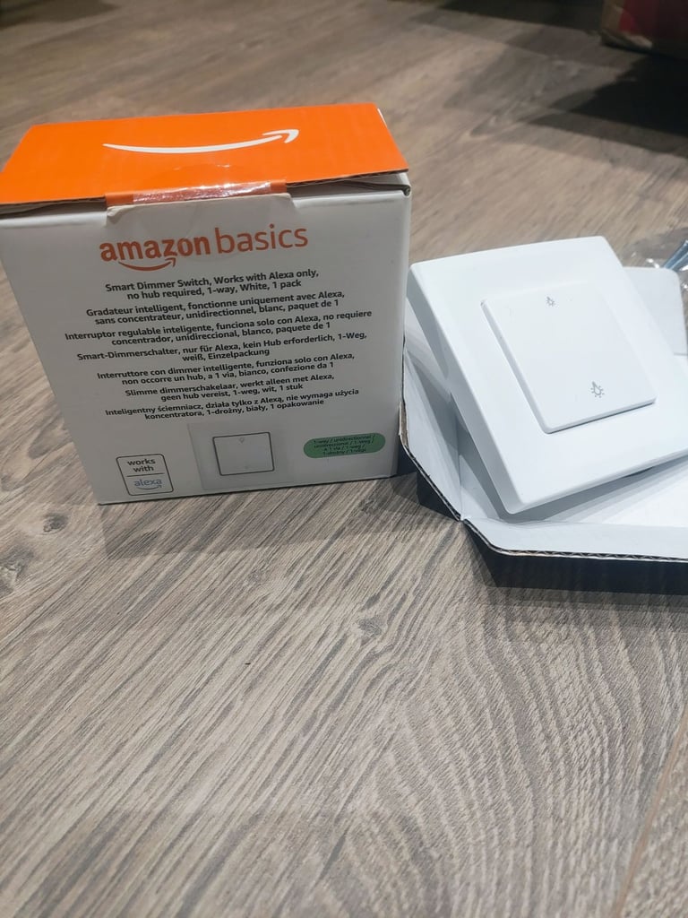image for Smart Dimmer Switch Works with Alexa Only,  No hub required 1 Way, WHITE, 1 Pack