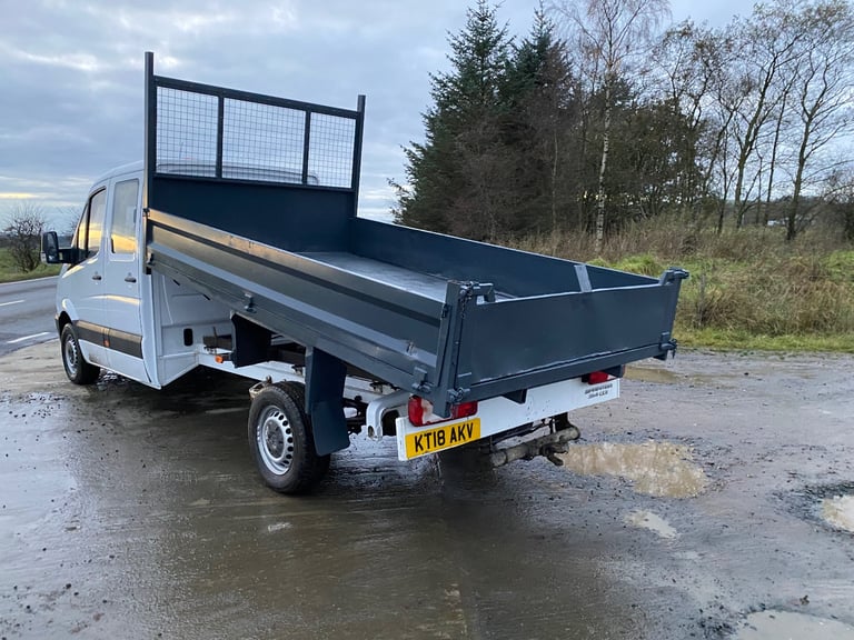 Mercedes-Benz, SPRINTER crew cab tipper 2018 full year mot 55 thousand miles