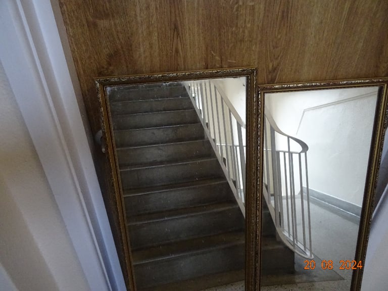  Large  mirror in frame  4ft  x 1ft.3