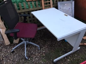 Desk and office chair. Free!!! Delivery to Norwich is £20