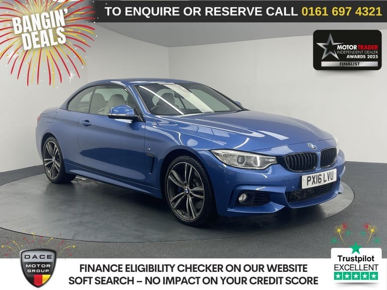 2016 BMW 4 Series 3.0 435d M Sport Convertible 2dr Diesel Auto xDrive Euro 6 (s/s) (313 ps) Conve...