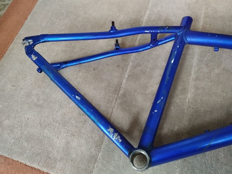 Alloy Mountain Bike Frame, And Suspension Forks.
