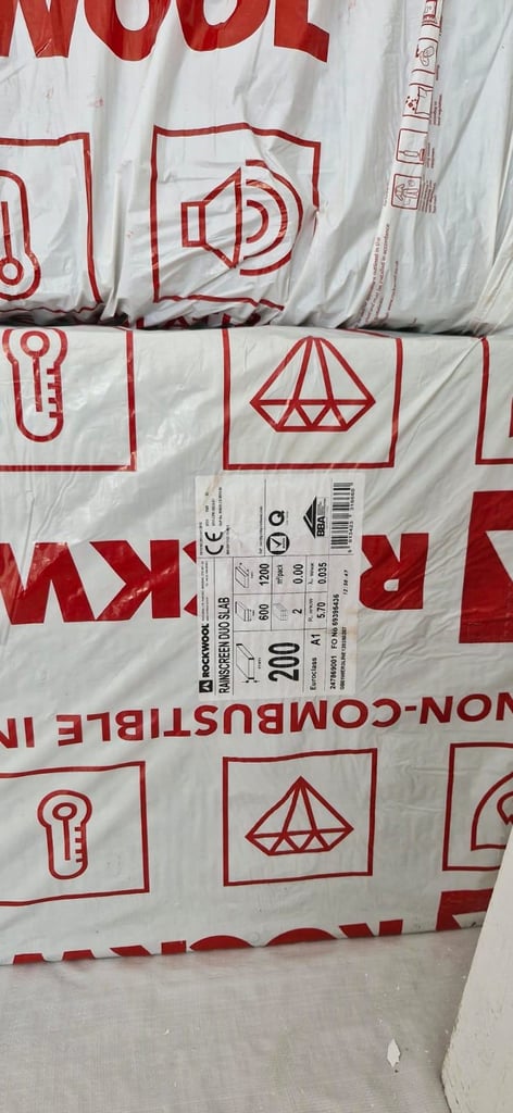 Rockwool A1 Non-combustable Insulation - RainScreen Duo Slab® (Job Lot 20+ packs)
