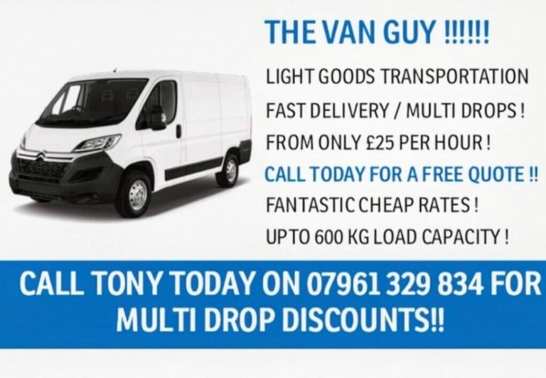 THE VAN GUY IN WEMBLEY VAUXHALL KINGSTON RICHMOND MERTON CLAPHAM & PUTNEY! MAN AND VAN FROM £25/HR!!