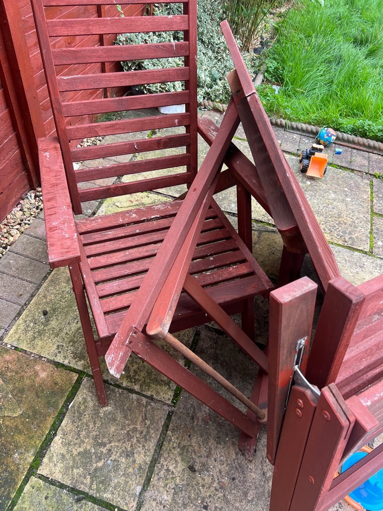 image for Free wooden garden furniture and umbrella
